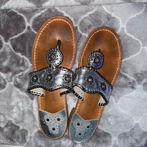 JACK ROGERS Women’s Metallic Thong Sandals